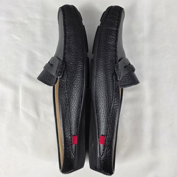 MARC JOSEPH N.Y. WOMEN'S BRIGHTON BEACH BLACK LEATHER PENNY LOAFER MULE SIZE 8.5 - Picture 8 of 11